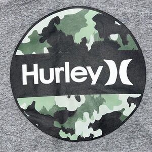 Hurley Hoodie Sweatshirt Sweater Boys Youth Size‎ 10-12 Medium Gray Camo Logo